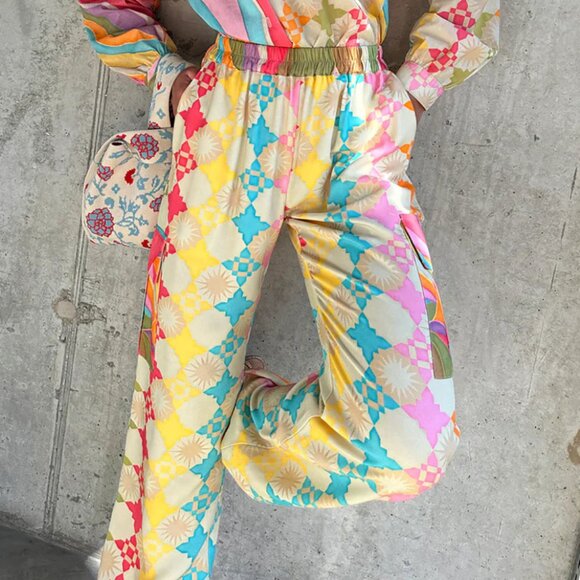 Printed Cargo Trousers - Picture 1 of 1